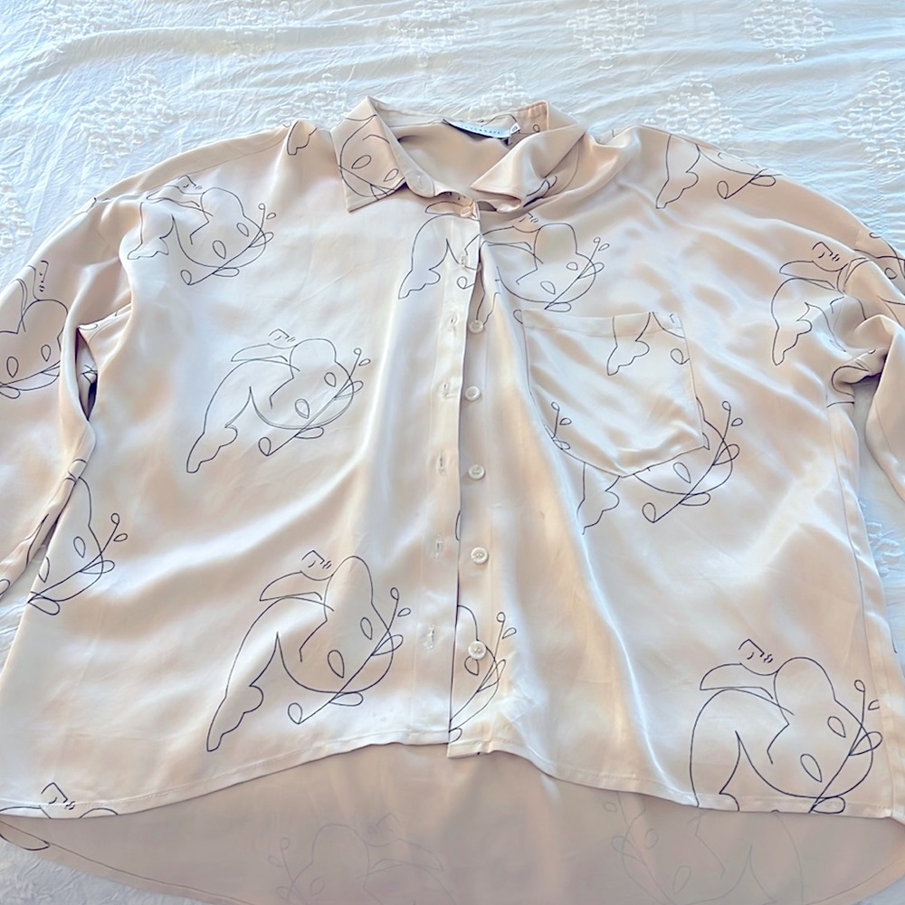 Oh seven days brand button down shirt women’s